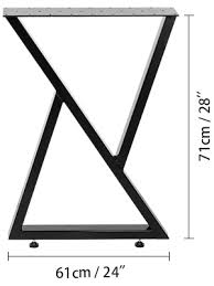 Shop odyssey brass dining table. Vevor Metal Table Legs Dining Table Legs 28 X24 Desk Bench Legs 2pcs Z Shape Ebay