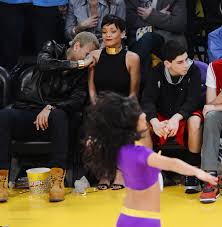 After all it's a charity basketball game. Rihanna Street Style Candids 2013 X Basketball Game Court Side X Chris Brown Chris Brown Breezy Chris Brown Chris Brown And Rihanna