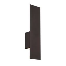 Wac lighting offers architectural products, decorative lighting, and landscape lighting focuses on addressing known problems or meeting unfulfilled indoor/outdoor sconces. Wac Lighting Ws W54620 Bz Bronze Icon 2 Light 20 Tall Led Outdoor Wall Sconce Lightingdirect Com
