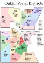 Map Of Dublin Postcodes List Of Dublin Postal Districts - Wikipedia | Dublin Map, Dublin, Map