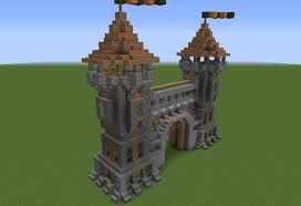 Maybe you would like to learn more about one of these? Medieval Gatehouse 2 Grabcraft Your Number One Source For Minecraft Buildings Blueprints Tips Ideas Flo Minecraft Castle Minecraft Minecraft Structures