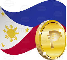 Philippines Flag With Peso Sign On Gold Coin Money Problems Philippine Flag Family Problems