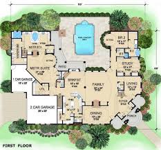 Villa Visola House Plans Home Plans By Archival Designs House Blueprints House Floor Plans Sims House