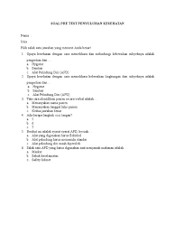 Oleh ikhsan fakhruddin diposting pada april 1, 2021 april 17, 2021. Soal Pre Test Penyuluhan Kesehatan