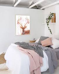 Fairy Deer Print On Watercolor Paper Artwork Painting Gift Wall Art Nursery Bambi Anima Bedroom Liv Pink Bedroom Decor Home Decor Bedroom Bedroom Interior