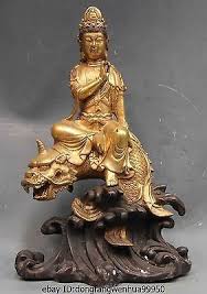 Check spelling or type a new query. Chinese Bronze Copper Kwan Yin Bodhisattva Guan Yin Statue Ride On Dragon Fish Ä'ieu Kháº¯c