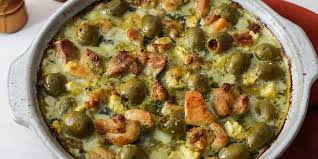 Keto Pesto Chicken Feta And Olive Casserole Ruled Me Recipe Pesto Chicken Creamy Pesto Creamy Chicken Dish