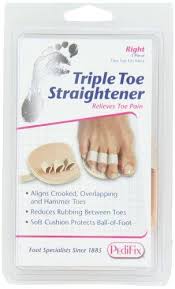 Pedifix Triple Toe Straightener Right Foot Toe Straightener Hammer Toe Crooked Toes