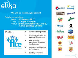 Etika group president and chief executive officer erwin selvarajah said the group is not considering a listing and will continue to be privately owned by its parent company, asahi. Uniten Career Unit On Twitter We Will Organise A Career Talk By Etika Group Of Companies The Talk S Details Are In The Poster Do Come And Join Us