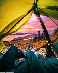Photographer Earns Six Figure Salary Travelling The World Romantic Camping Camping Photography Tent View