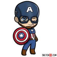 Evolving wilds dtk art wallpaper evo art wallpaper evil ice queen anime explicit anime evil male evil badass anime characters evil grin evil anime smirk evil red hair anime guy evil devil anime boy image result for cartoon images of captain america for children. How To Draw Chibi Captain America Sketchok Easy Drawing Guides