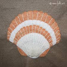 Beautiful shell border, suitable for any project! Scallop Shell Applique Stroll On The Beach Collection Wee Folk Art
