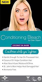 In fact, with a household bleach that you probably already have in your house, you can bleach your old colored linens to a crisp white. Amazon Com Color Oops Conditioning Bleach W Coconut Oil Kit Beauty Personal Care