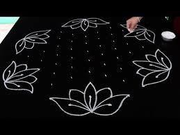 55 Simple Rangoli Designs With 11x6 Dots Kamala Puvvu Muggulu Lotus Flower Rangoli Telugu Muggulu Rangoli Designs New Rangoli Designs Rangoli Patterns