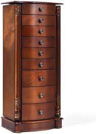 Vipek 5 tiers wire garment rack heavy duty clothes rack clothes wardrobe compact extra large armoire storage rack metal clothing rack, 74.4 l x 17.7 w x 76.8 h, max load 600lbs, v6 black 4.7 out of 5 stars 2,561 Amazon Com Giantex Large Jewelry Armoire Cabinet With 8 Drawers 2 Swing Doors 16 Hooks Top Mirror Boxes Standing Cambered Front Storage Chest Stand Large Standing Jewelry Armoire Dark Walnut Home Improvement