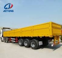 2 Axles Side Board High Bed Semi Trailer for Container and Cargo  Transportget/Side Wall Cargo Trailer