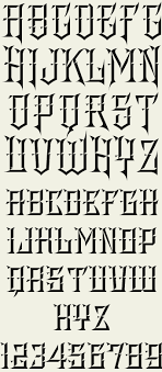 Modern Style With Sharp Corners And Eye Catching Bold Letters That Command Your Viewer S Att Graffiti Lettering Fonts Lettering Alphabet Tattoo Fonts Alphabet