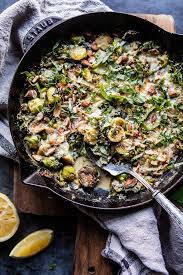 Lemony Fried Brussels Sprouts Halfbakedharvest Com Hbharvest Recipes Half Baked Harvest Recipes Harvest Recipes