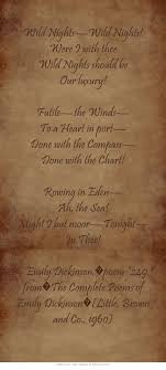 Wild Nights Wild Nights Were I With Thee Wild Nights Should Emily Dickinson Quotes Sweet Words