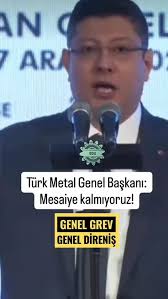 Türk metal sendikası hakkını arıyor.