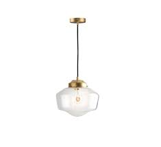 Art deco 5 x slip shade pendant light chandelier. Pendant Light Art Deco Transparent Brass O25 5cm H23cm 0 Nedgis Lighting