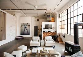 Brooklyn Loft Style Style Loft Loft Urbain Salon Industriel