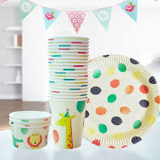 Cheap Paper Plates And Cups Buy Quality Plates And Cups Directly From China Set Birthday Suppl Disposable Tableware Colorful Birthday Party Birthday Party Set