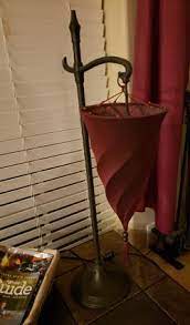 The unique shade shape creates a cone of soft warmth when lit from within. Pottery Barn Morrocan Style Spiral Hanging Cone Medina Table Lamp Burgundy Silk Shade Slide Dimmer Switch For Sale In San Antonio Tx Offerup