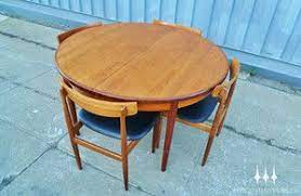 Mid Century Modern Round G Plan Butterfly Leaf Teak Dining Table Teak Dining Table Table Dining Table