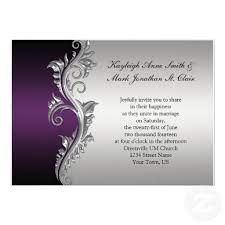 Vintage Purple Black And Silver Wedding Invitation Zazzle Com Purple And Silver Wedding Silver Wedding Invitations Vintage Wedding Invitations