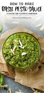 How To Make Basil Pesto Sauce In 2020 Homemade Pesto Recipe Homemade Pesto Basil Pesto