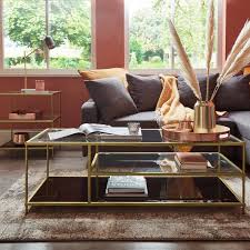 Mid century modern octagonal glass top lucite and brass coffee table 6863. Evelyn Coffee Table Antique Brass Laura James