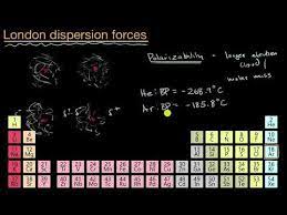 This leads to stronger london dispersion forces. London Dispersion Forces Video Khan Academy
