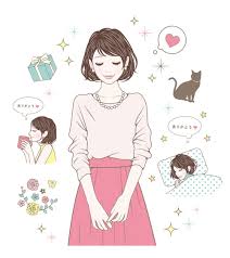 美人になる方法 挿絵イラスト naho graphics キャラクターデザイン 顔 絵 イラスト
