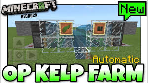 Minecraft Easy Kelp Farm Automatic Tutorial Mcpe Xbox Bedro Minecraft Farm Minecraft Minecraft Plans