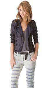 3 1 Phillip Lim Ruffle Leather Jacket Leather Wear Leather Jackets Women Leather Jacket