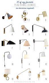 There are 1363 wall lamp plug in for sale on etsy, and they cost us$ 98.45 on average. All About Plug In Wall Sconces And A Roundup Of My Favorites Wall Sconces Bedroom Sconces Living Room Plug In Wall Sconce