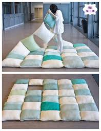 Diy Simple Roll Up Pillow Bed Floor Cushion Bed Pillows Kids Pillows Bed Modern Bedding Decor