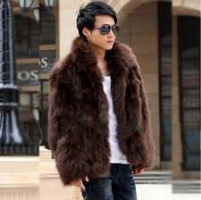 Fur Collar Faux Fox Fur Coat Mens Leather Jacket Men Overcoat Villus Autumn Winter Thermal Brown White Black Warm Outerwear Men Leather Jacket Leather Jacket Menleather Jacket Aliexpress