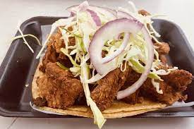 Two fish tacos $10.98 with tartar sauce, cabbage & pico de gallo five potatoe rolled tacos $8.12. Check Out The 5 Best Cheap Food Trucks In Chula Vista