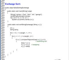 Alphabetical Sort Part 2 Java Programming Computer Coding Computer Science