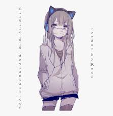 Discussionshould we allow nsfw poll results (self.animehoodies). Transparent Neko Girl Png Girl Wearing Hoodie Anime Drawing Png Download Kindpng