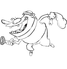 Trace the ovals coloring page. Online Coloring Pages Coloring Page Thief With Flashlight Flashlight Coloring Books For Children