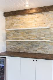 Maybe you would like to learn more about one of these? Kitchen Chronicles Stacked Stone Bar Wall Diy Floating Shelves