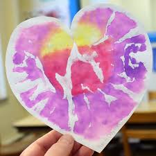 Keep it plain or have them paint it. Heart Print Valentine Art Project For Preschoolers Fun A Day