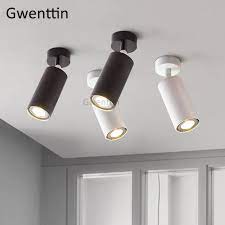 This type of fixture concentrates lights to a small area and can easily become one of the main points of focus when you design a room. Modern Black White Led Ceiling Lights Living Room Nordic Spot Ceiling Lamp Hanging Kitchen Dining Room Light Fixtures Home Decor Ceiling Lights Aliexpress