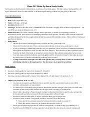 This ap chemistry study guide is written to help. Chem 242 Final Exam Study Guide Chem 242 Make Up Exam Study Guide Information On The Final Exam Is Listed Below As Well As A List Of Study Topics This Course Hero