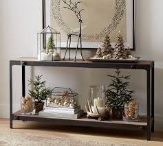 Parquet reclaimed wood console table by pottery barn. 2017 Pottery Barn Holiday Furniture Sale Up To 30 Off Sofas Sectionals Dining Tables More