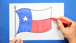 How To Draw The Flag Of Texas State, Usa - Youtube