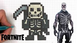 All skins for fortnite battle royale are in one place/page, to search easily & quickly by category, sets, rarity, promotions, holiday events, battle pass seasons, and much more! Wie Zeichnet Man Skull Trooper Pixel Art Skin Fortnite Youtube